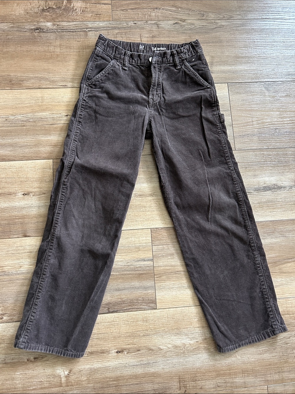 Gap boys baggy Brown Corduroy Pants 14